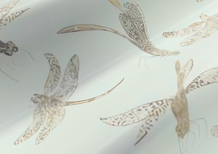 Dragonflies, Pale Blue - Twist&Fit Roman Blind - Image 4